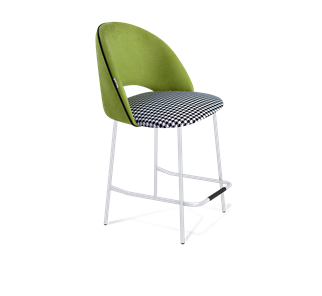 Полубарный стул SHT-ST34-3 / SHT-S29P-1 (оливковый/гусиная лапка/хром лак) в Брянске
