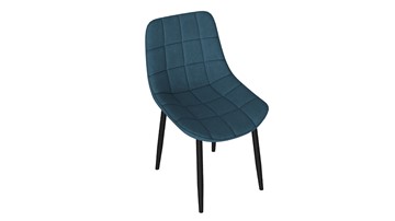 Обеденный стул Boston (Черный муар/Велюр V006 бирюзовый) в Брянске