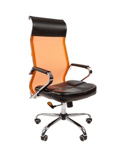Компьютерное кресло CHAIRMAN 700 сетка, цвет оранжевый в Брянске