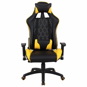 Офисное кресло Brabix GT Master GM-110 (две подушки, экокожа, черное/желтое) 531927 в Брянске - предосмотр