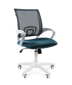 Офисное кресло CHAIRMAN 696 white, ткань, цвет зеленый в Брянске