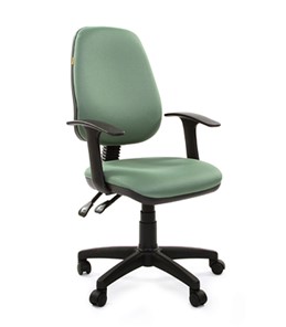 Кресло компьютерное CHAIRMAN 661 Ткань стандарт 15-158 зеленая в Брянске - предосмотр