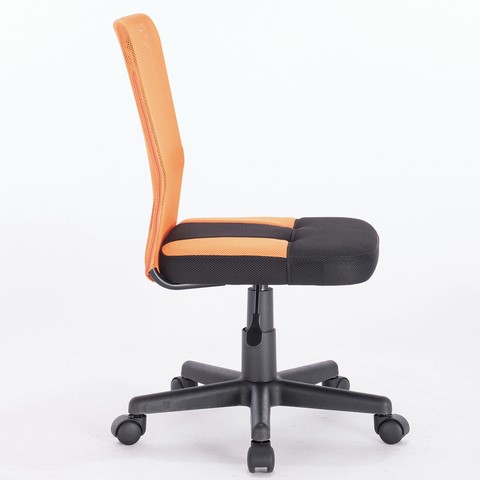 Кресло компьютерное Brabix Smart MG-313 (без подлокотников, комбинированное, черное/оранжевое) 531844 в Брянске - изображение 2