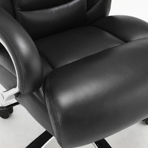 Компьютерное кресло Brabix Premium Pride HD-100 (натуральная кожа, черное) 531940 в Брянске - изображение 5