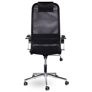 Компьютерное кресло Brabix Premium Pilot EX-610 CH (хром, ткань-сетка, черное) 532417 в Брянске - предосмотр 4