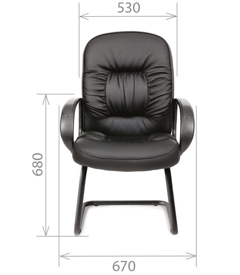 Кресло офисное CHAIRMAN 416V экокожа черная в Брянске - изображение 1