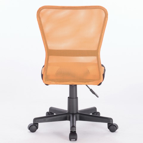 Кресло компьютерное Brabix Smart MG-313 (без подлокотников, комбинированное, черное/оранжевое) 531844 в Брянске - изображение 4