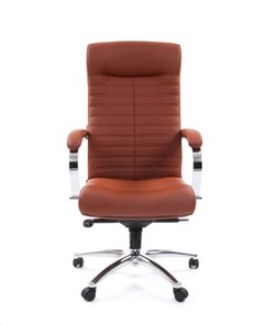 Кресло офисное CHAIRMAN 480 Экокожа Terra 111 (коричневая) в Брянске - предосмотр 1
