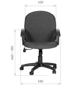 Кресло офисное CHAIRMAN 681 Ткань C-3 черное в Брянске - предосмотр 1