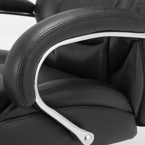 Компьютерное кресло Brabix Premium Pride HD-100 (натуральная кожа, черное) 531940 в Брянске - изображение 6