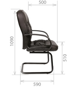 Кресло офисное CHAIRMAN 416V экокожа черная в Брянске - предосмотр 2