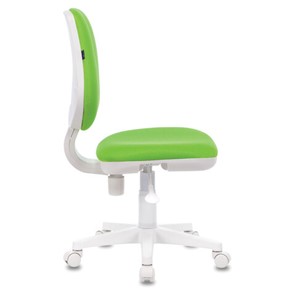 Компьютерное кресло Brabix Fancy MG-201W (без подлокотников, пластик белый, салатовое) 532414 в Брянске - предосмотр 2