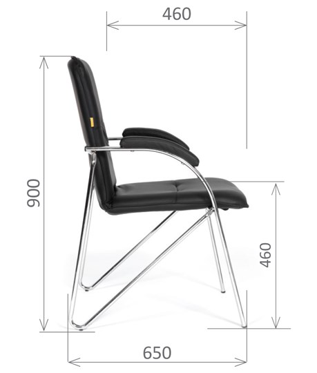 Офисное кресло CHAIRMAN 850 Экокожа Terra 118 черная в Брянске - изображение 2