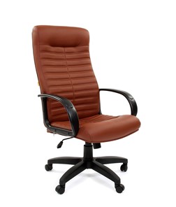 Офисное кресло CHAIRMAN 480 LT, экокожа, цвет коричневый в Брянске