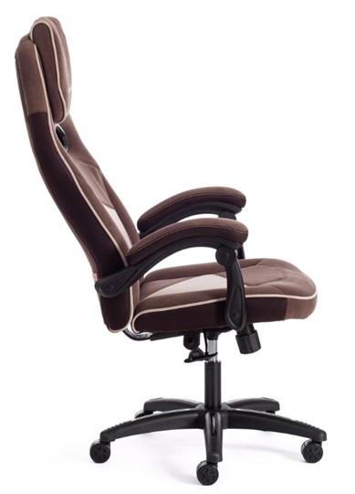 Кресло компьютерное ARENA флок , коричневый/бежевый, 6/7 арт.14130 в Брянске - изображение 2