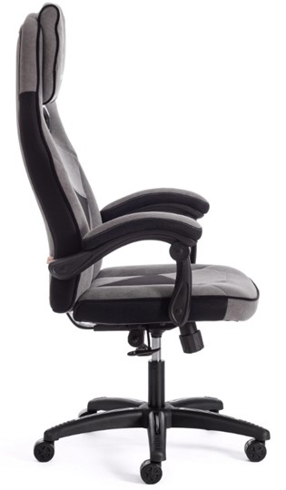 Кресло компьютерное ARENA флок , серый/черный, 29/35 арт.14129 в Брянске - изображение 1