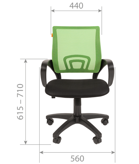Кресло офисное CHAIRMAN 696 black Сетчатый акрил DW69 красный в Брянске - изображение 2