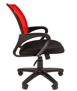 Кресло офисное CHAIRMAN 696 black Сетчатый акрил DW69 красный в Брянске - предосмотр 1