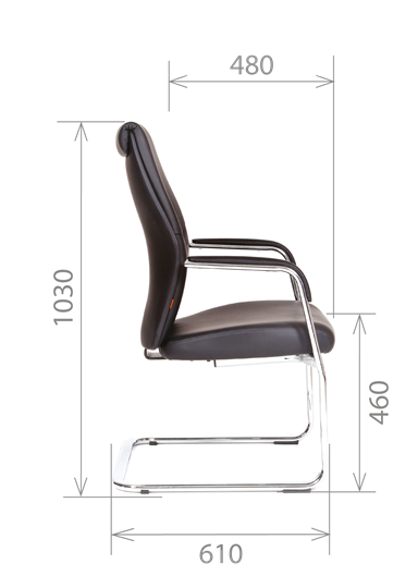 Кресло офисное CHAIRMAN Vista V Экокожа премиум коричневая (vista) в Брянске - изображение 2