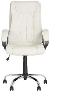 Кресло для офиса ELLY (CHR68) экокожа ECO-50, белая в Брянске