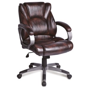 Офисное кресло BRABIX "Eldorado EX-504", экокожа, коричневое, 530875 в Брянске