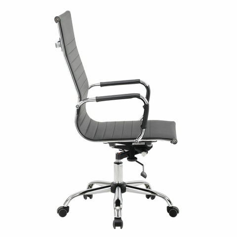 Офисное кресло BRABIX "Energy EX-509", экокожа, хром, черное, 530862 в Брянске - изображение 2