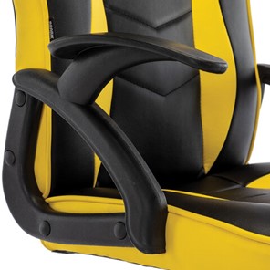 Кресло офисное BRABIX "Shark GM-203", экокожа, черное/желтое, 532514 в Брянске - предосмотр 6