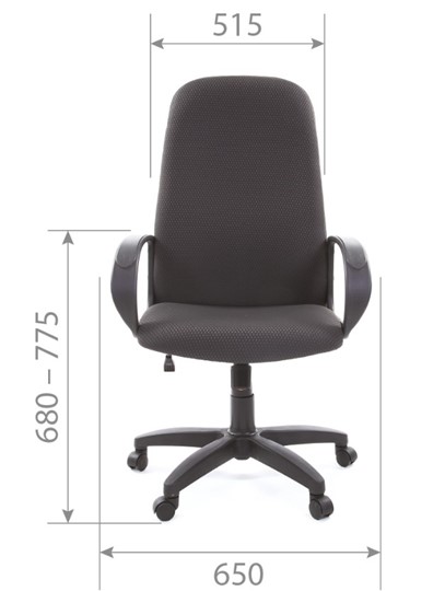Кресло офисное CHAIRMAN 279 JP15-1 черно-серый в Брянске - изображение 4
