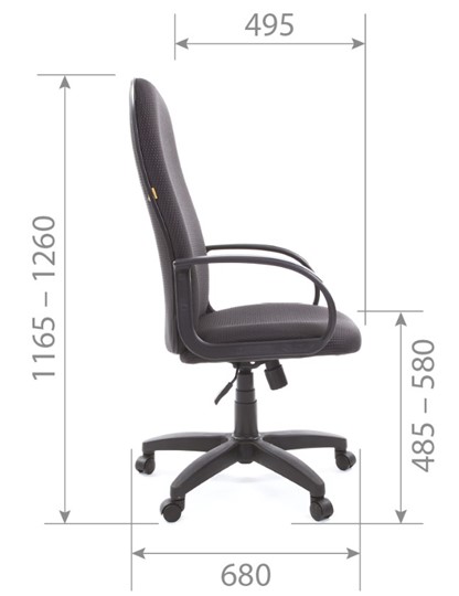 Кресло офисное CHAIRMAN 279 JP15-1 черно-серый в Брянске - изображение 5