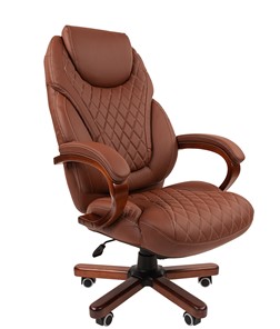 Кресло офисное CHAIRMAN 406, коричневый в Брянске