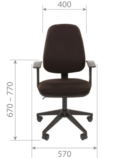 Компьютерное кресло CHAIRMAN 661 Ткань стандарт 15-13 серая в Брянске - изображение 3