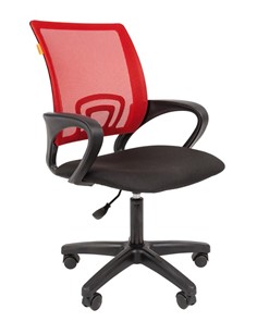 Офисное кресло CHAIRMAN 696 black LT, красное в Брянске