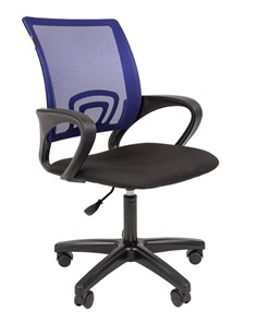 Офисное кресло CHAIRMAN 696 black LT, синий в Брянске