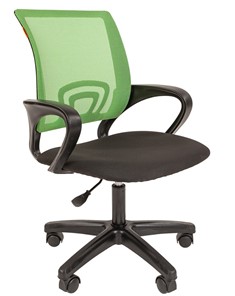 Кресло компьютерное CHAIRMAN 696 black LT, зеленое в Брянске