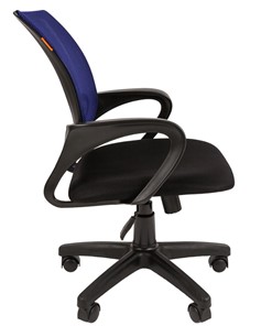 Офисное кресло CHAIRMAN 696 black Сетчатый акрил DW61 синий в Брянске - предосмотр 2