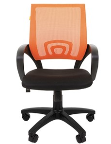 Офисное кресло CHAIRMAN 696 black Сетчатый акрил DW66 оранжевый в Брянске - предосмотр 4