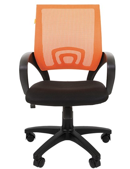 Офисное кресло CHAIRMAN 696 black Сетчатый акрил DW66 оранжевый в Брянске - изображение 4