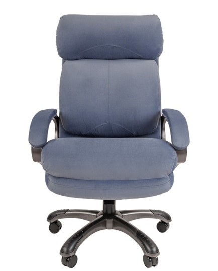 Кресло компьютерное CHAIRMAN HOME 505, велюр голубое в Брянске - изображение 3
