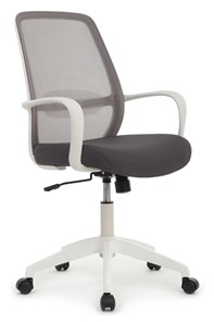 Кресло компьютерное Design W-207, Белый пластик/серая сетка в Брянске