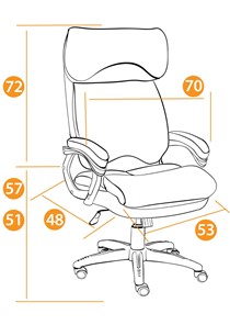 Кресло DUKE флок/ткань, серый/серый, 29/TW-12 арт.14039 в Брянске - предосмотр 27