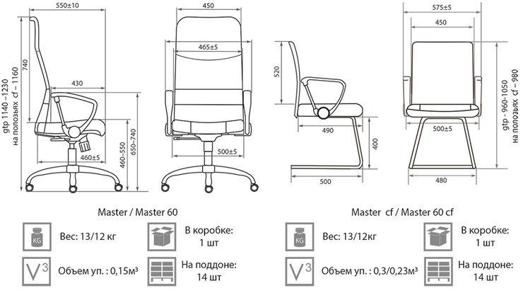 Кресло компьютерное Master GTPH Ch1 W01/T01 в Брянске - изображение 3