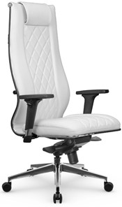 Кресло офисное МЕТТА L 1m 50M/2D Infinity Easy Clean мультиблок, нижняя часть 17839 белый в Брянске - предосмотр