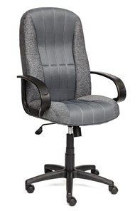 Кресло офисное СН833 ткань/сетка, серая/серая, арт.10327 в Брянске