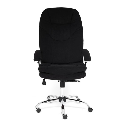 Офисное кресло SOFTY LUX флок, черный, арт.13594 в Брянске - изображение 1