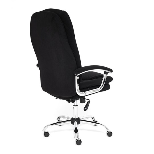 Офисное кресло SOFTY LUX флок, черный, арт.13594 в Брянске - изображение 3