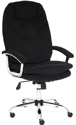 Офисное кресло SOFTY LUX флок, черный, арт.13594 в Брянске - изображение