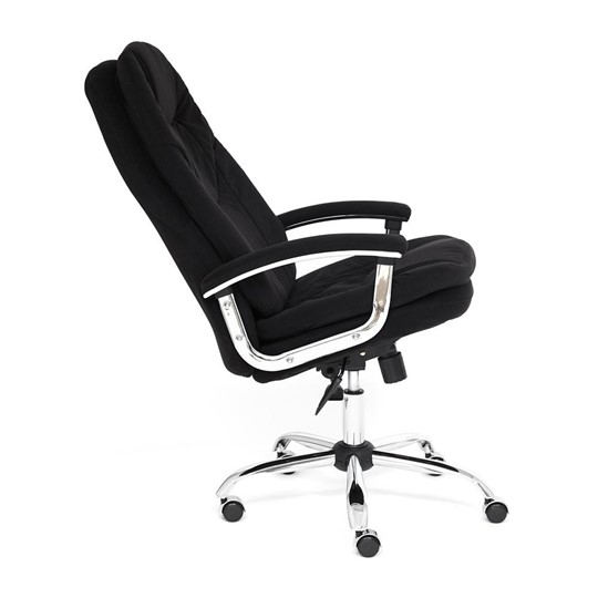 Офисное кресло SOFTY LUX флок, черный, арт.13594 в Брянске - изображение 8