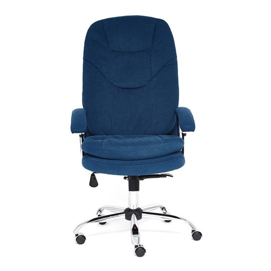 Офисное кресло SOFTY LUX флок, синий, арт.13592 в Брянске - изображение 1