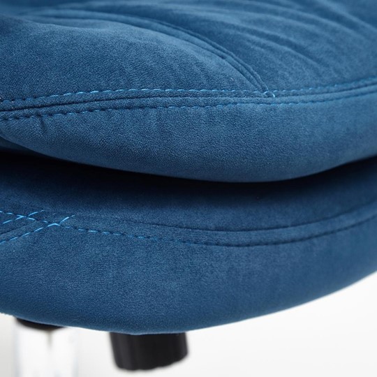 Офисное кресло SOFTY LUX флок, синий, арт.13592 в Брянске - изображение 11
