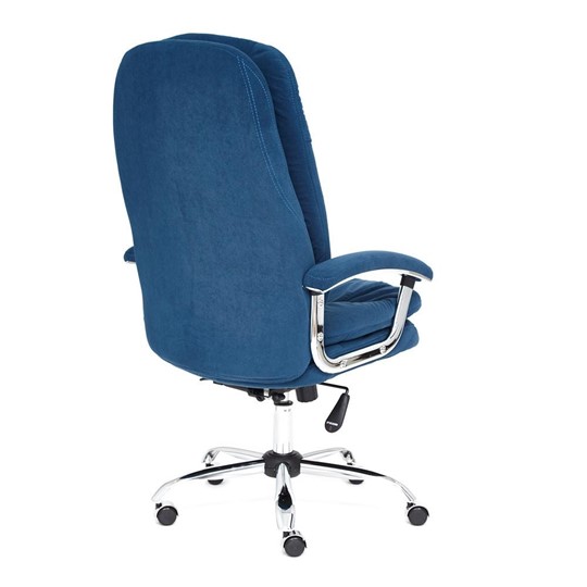 Офисное кресло SOFTY LUX флок, синий, арт.13592 в Брянске - изображение 3
